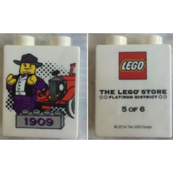 Duplo, Brick 1 x 2 x 2 with The LEGO Store Flatiron District 1909 5 of 6 Pattern Duplo, Brick 1 x 2 x 2 with The LEGO Store Flatiron District 1909 5 of 6 Pattern