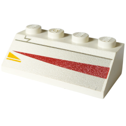 Slope 45 2 x 4 with Jedi Starfighter Pattern Model Right Side