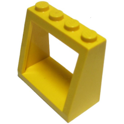 Windscreen 2 x 4 x 3 Frame - Solid Studs - Yellow