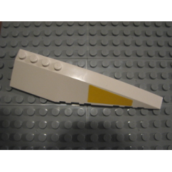 Wedge 12 x 3 Right with Yellow SW UCS Y-wing Wedge Pattern (Sticker) - Set 10134