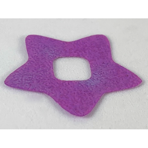 Деталь LEGO 46580foil Clikits, Icon Accent Foil Star 3 1/4 x 3 1/4 with Textured Iridescent Surface - Light Purple