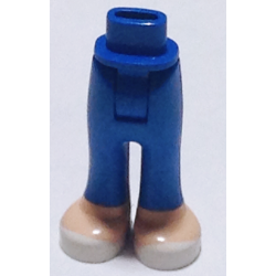 Mini Doll Hips and Trousers with Back Pockets with Light Nougat Feet with White Shoes Pattern - Thick Hinge Mini Doll Hips and Trousers with Back Pockets with Light Nougat Feet with White Shoes Pattern - Thick Hinge