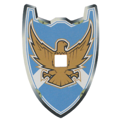Plastic Shield for Large Figures with Knights Kingdom Jayko Hawk Pattern