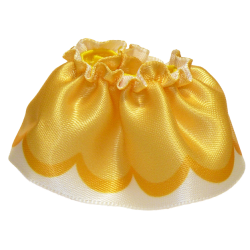 Duplo Wear Cloth Skirt Satin with Bright Light Orange Layered Top Skirt Duplo Wear Cloth Skirt Satin with Bright Light Orange Layered Top Skirt