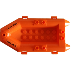 Boat, Rubber Raft, Small with 'RB-43' Pattern on Both Sides (Stickers) - Set 4210 Boat, Rubber Raft, Small with 'RB-43' Pattern on Both Sides (Stickers) - Set 4210