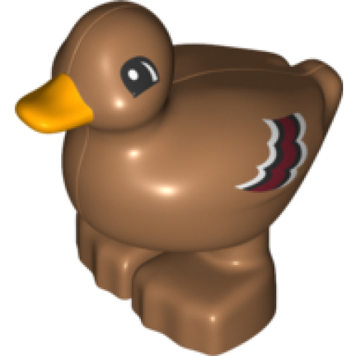 Деталь LEGO bb0647c01pb01 Duplo Duck Female