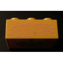 Brick 2 x 3 with Light Pink Hay Bale Pattern on Both Sides (Stickers) - Set 5941 Brick 2 x 3 with Light Pink Hay Bale Pattern on Both Sides (Stickers) - Set 5941