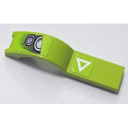 Vehicle, Mudguard 1 x 4 1/2 with Silver Headlights and Silver Triangle Pattern Model Left Side (Stickers) - Set 8133 Vehicle, Mudguard 1 x 4 1/2 with Silver Headlights and Silver Triangle Pattern Model Left Side (Stickers) - Set 8133