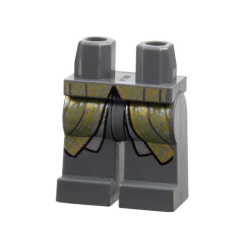 Hips and Legs with Silver and Olive Green Robe Ends Pattern Hips and Legs with Silver and Olive Green Robe Ends Pattern