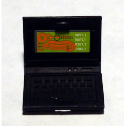 Minifigure, Utensil Computer Laptop with Mine Map Screen Pattern (Sticker) - Set 8961 Minifigure, Utensil Computer Laptop with Mine Map Screen Pattern (Sticker) - Set 8961