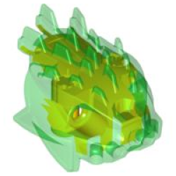 Bionicle Head, Barraki Ehlek with Marbled Yellow Pattern