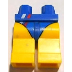 Hips and Yellow Legs with Blue Leotard / Swimsuit Bottom with Red and White Stripe and Water Drops Pattern Hips and Yellow Legs with Blue Leotard / Swimsuit Bottom with Red and White Stripe and Water Drops Pattern