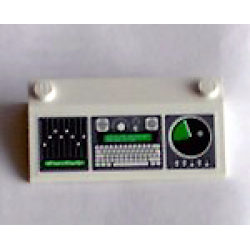 Slope 33 3 x 6 with Inner Walls with Computer/Radar Console Pattern (Sticker) - Set 7237 Slope 33 3 x 6 with Inner Walls with Computer/Radar Console Pattern (Sticker) - Set 7237