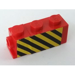 Stickered Assembly 3 x 1 x 1 with Black and Yellow Danger Stripes Pattern on Left Side (Sticker) - Set 7720 - 1 Brick, Modified 1 x 1 with Headlight, 1 Brick 1 x 2 Stickered Assembly 3 x 1 x 1 with Black and Yellow Danger Stripes Pattern on Left Side (Sticker) - Set 7720 - 1 Brick, Modified 1 x 1 with Headlight, 1 Brick 1 x 2