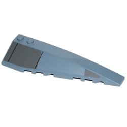Wedge 10 x 3 Right with Gray Panels and Black Lines Pattern (Sticker) - Set 75041