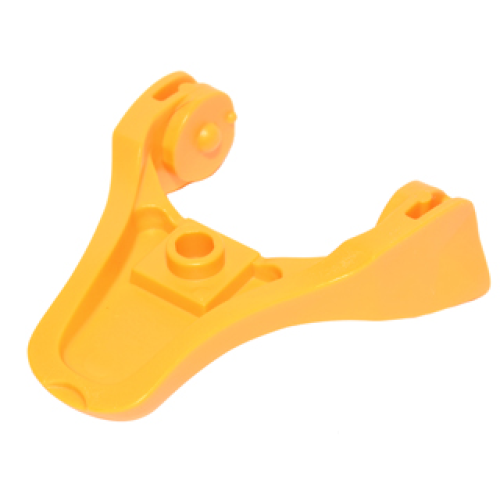 Деталь LEGO 24199 Dragon Head (Elves) Jaw Lower - Bright Light Orange