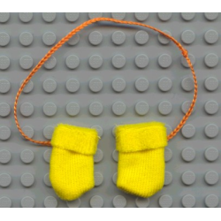 Scala, Clothes Female Mittens on Orange String Scala, Clothes Female Mittens on Orange String