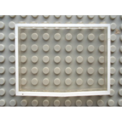 Деталь LEGO Mx1586pb01 Modulex, Window 1 x 8 x 6 with White Border Pattern
