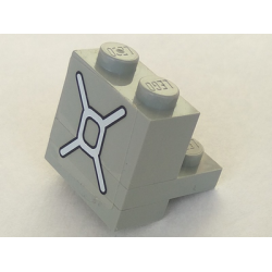 Stickered Assembly 2 x 2 x 1 2/3 with Jerry Can Pattern (Sticker) - Set 5561 - 1 Brick 1 x 2, 1 Plate 2 x 2, 1 Plate 1 x 2