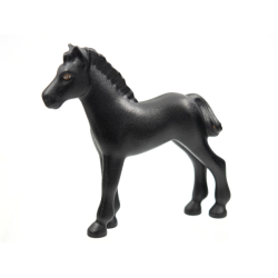 Horse, Foal, Belville with Brown Outlined Eyes with Eye Whites and White Pupils Pattern