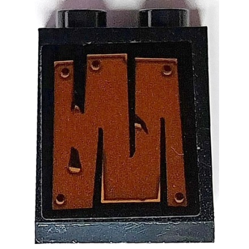 Деталь LEGO 3678bpb127 Slope 65 2 x 2 x 2 with Bottom Tube with Reddish Brown Wooden Boards Pattern 1 (Sticker) - Set 70425