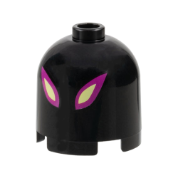 Brick, Round 2 x 2 x 1 2/3 Dome Top with Magenta and Bright Light Yellow Slit Eyes Pattern (DoomBlob)