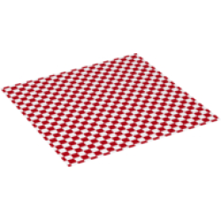 Duplo, Cloth Blanket 10 x 10 cm with Red Checkered Pattern Duplo, Cloth Blanket 10 x 10 cm with Red Checkered Pattern