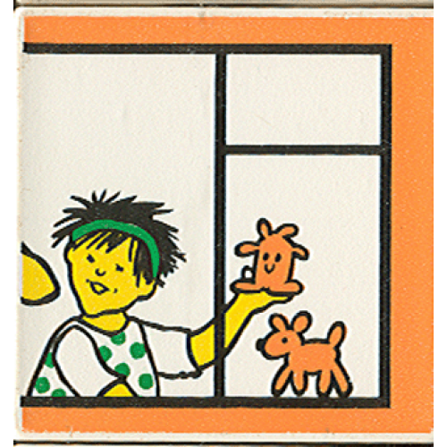 Деталь LEGO 2756pb153 Duplo, Tile 2 x 2 x 1 with Town Mosaic Picture 09 Pattern