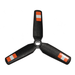 Propeller 3 Blade 9 Diameter with Center Recessed with Orange and White Stripes Pattern (Stickers) - Set 42117 Propeller 3 Blade 9 Diameter with Center Recessed with Orange and White Stripes Pattern (Stickers) - Set 42117