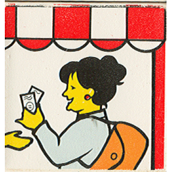 Duplo, Tile 2 x 2 x 1 with Town Mosaic Picture 15 Pattern