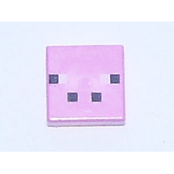Tile 1 x 1 with Black and White Squares Pattern (Minecraft Pig Face) Tile 1 x 1 with Black and White Squares Pattern (Minecraft Pig Face)