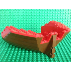 Boat, Hull Large Stern 14 x 16 x 5 1/3 with Red Top (2558 / 2559) Boat, Hull Large Stern 14 x 16 x 5 1/3 with Red Top (2558 / 2559)