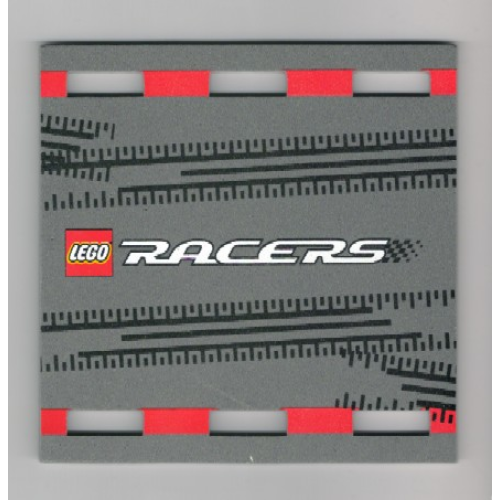 Деталь LEGO x600 Foam Racers, Ramp Base 20 x 20 with Tire Marks and Lego Logo