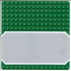 Baseplate, Road 16 x 16 with Light Gray Driveway Pattern
