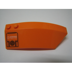 Wedge 8 x 3 x 2 Open Right with Filler Cap and 'WARNING FLAMMABLE LIQUID' Pattern (Sticker) - Set 7706 Wedge 8 x 3 x 2 Open Right with Filler Cap and 'WARNING FLAMMABLE LIQUID' Pattern (Sticker) - Set 7706