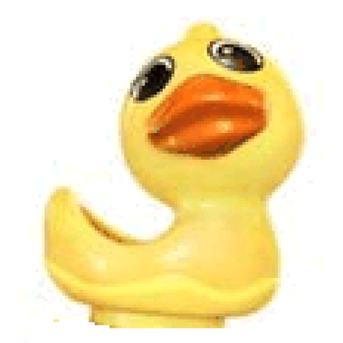 Деталь LEGO 49814pb01 Primo Animal Duck Looking Right with Orange Beak