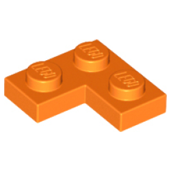 Plate 2 x 2 Corner - Orange