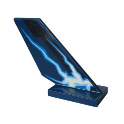 Tail Shuttle with Lightning Pattern Model Right Side (Sticker) - Set 9442 Tail Shuttle with Lightning Pattern Model Right Side (Sticker) - Set 9442