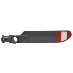 Technic Rotor Blade Small with Axle and Pin Connector End with Red and White Stripes (Unequal Width) Pattern on Top (Sticker) - Set 42020 Technic Rotor Blade Small with Axle and Pin Connector End with Red and White Stripes (Unequal Width) Pattern on Top (Sticker) - Set 42020