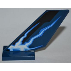 Tail Shuttle with Lightning Pattern Model Left Side (Sticker) - Set 9442