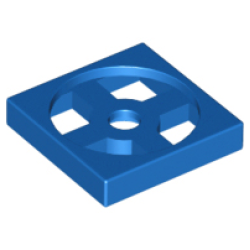 Turntable 2 x 2 Plate, Base - Blue