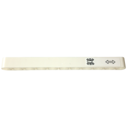 Technic, Liftarm Thick 1 x 11 with Black Mars Rover Symbol and Double Arrow Pattern (Sticker) - Set 42158