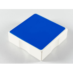 Duplo, Tile 2 x 2 with Shape Blue Square Pattern
