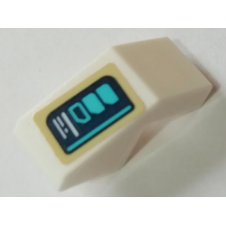 Slope 45 2 x 1 with Cutout without Stud with Control Panel Buttons Pattern (Sticker) - Set 76130 Slope 45 2 x 1 with Cutout without Stud with Control Panel Buttons Pattern (Sticker) - Set 76130