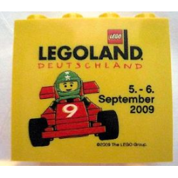 Brick 2 x 4 x 3 with Legoland Deutschland 5. - 6. September 2009 Ferrari Wochenende Pattern