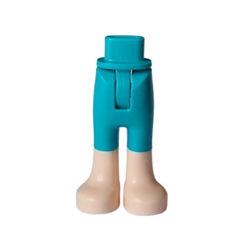 Деталь LEGO 67072c00pb016 Mini Doll Hips and Trousers with Back Pockets with Molded Light Nougat Lower Legs / Boots Pattern - Thin Hinge