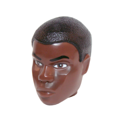 Деталь LEGO 24195pb01 Large Figure Head Modified SW Finn Pattern