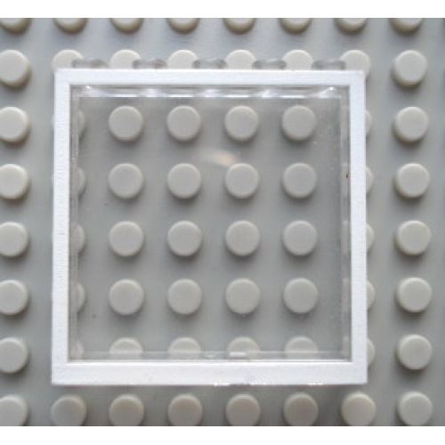 Деталь LEGO Mx1555pb01 Modulex, Window 1 x 5 x 5 with White Border Pattern