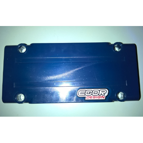 Деталь LEGO 64782pb020L Technic, Panel Plate 5 x 11 x 1 with 'EGOR DESIGN' Pattern Model Left Side (Sticker) - Set 41999