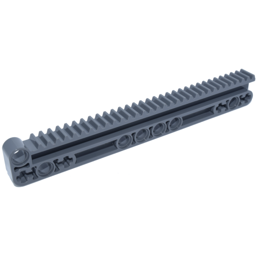 Деталь LEGO 18942 Technic, Gear Rack 1 x 14 x 2 with Axle and Pin Holes